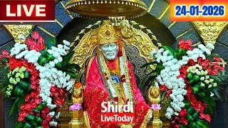 🔴Shirdi Live Sai Baba Darshan - 24 January 2026