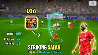 Catch Him if You Can 🗿🔥 Big Time Salah 106 Rated Momentum Dribbling Review in eFootball 25 Mobile 🔥🔥