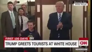 WATCH: Trump Hugs His Young Fan At White House