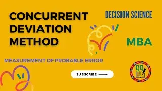 Calculation of Coefficient of Concurrent Deviation-Decision Science-MBA