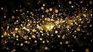 Golden Bokeh Light Particles Background | Cinematic Abstract Animation 4K