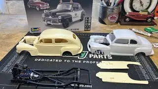 Shop card shout out and update on Revell 48 Ford Sedan.