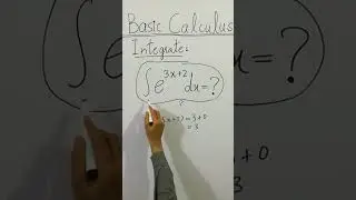 😳 Integrate &int;e^3x+2 dx=? | You Should know this trick!