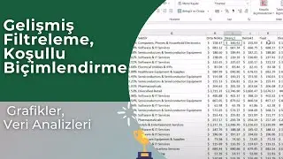 #Excel Gelişmiş Filtre Oluşturma, Koşullu Biçimlendirme