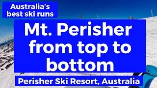 Perisher Skiing Spring 2020 - Mt Perisher top to bottom-being overtaken by epic snowboarding 😂