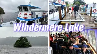 4K Brief Moment of Ferry Tour of Beautiful Famous English Windermere Lake | Lake District England UK