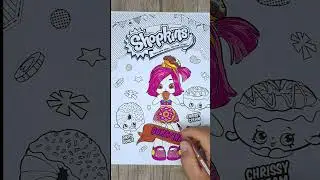 Shopkins Donatina coloring page shorts