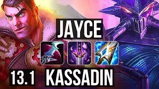 JAYCE vs KASSADIN (MID) | 2.7M mastery, 6 solo kills, 800+ games, 15/3/3 | EUW Diamond | 13.1