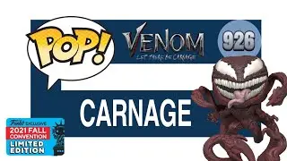 Venom Let There Be Carnage, Carnage 926, 2021 Limited Edition Fall Convention Exclusive Funko Pop