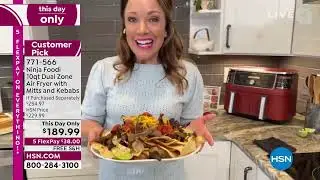 Ninja Foodi 10Quart Dual Zone Air Fryer with Mitts and K...