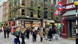 4K London Walk 2026 - Trafalgar Square to Oxford Street via Covent Garden 