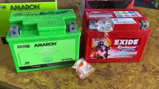 सबसे अच्छा कौन है ! Splendour bike !! Amron battery & Exide Xplore battery , who is best bettey !!