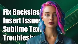 How to Fix Backslash Insertion Issues in Sublime Text 3: Troubleshooting Guide