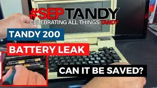 Battery leaked Tandy 200 restoration and exploration - #septandy #septandy2021