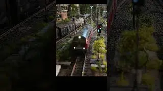 Die 144 188 begegnet einer BR 218