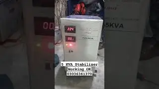 PVS-5 Automatic AC Voltage Regulator Model PVS-5 KVA Automatic Voltage AC Stabilizer Tested OK.
