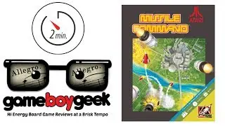 Atari's Missile Command Board Game (Allegro 2-min) Review Game Boy Geek