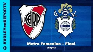 River Plate vs Gimnasia La Plata - LA FINAL - Juego 2 - Metro Femenino de Vóley - #VOLEYenDEPORTV