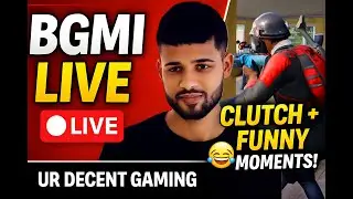 BGMI LIVE 🔴 One Handed Gameplay | Custom Rooms + Clutch Moments | UR Decent Gaming