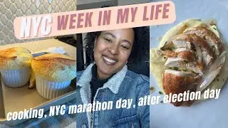 NYC lifestyle Vlog - Cooking, NYC marathon day, Election Day in the city