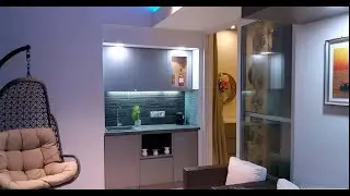 2 BHK apartment interiors at Purva Skydale by De Space