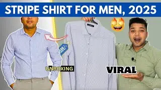 Highlander Viral Striped Shirt Unboxing & Try-On | Best Fit & Size Guide for Men 2025