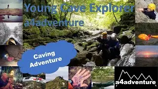 Young Cave Explorers in Porth yr Ogof, South Wales