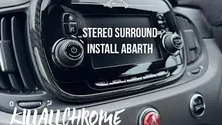 Abarth Stereo Surround in Carbon Fibre Install - KillAllChrome 500 595