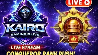 Kairo is Live Conqueror rank push Day 7 In solo Vs Squad.....