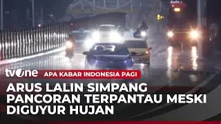 Diguyur Hujan, Situasi Arus Lalin di Simpang Pancoran Terpantau Ramai Lancar | AKIP