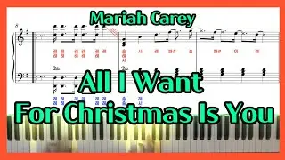 All I Want For Christmas Is You piano 계이름 악보
