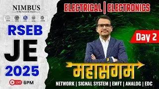 RSEB JE 2025 | Electrical/Electronics | RSEB JE Electrical Engineering Classes By Narsingh Sir | #2