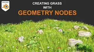 Scatter Grass with Geometry nodes Blender Tutorial