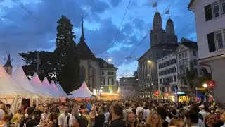 Z&uuml;ri F&auml;scht 2023 | Outstanding summer festival in Zurich Switzerland | Complete walk and fireworks