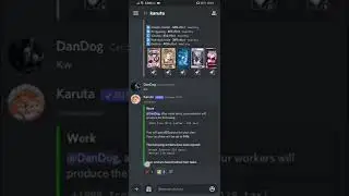 бот в Discord, Karuta часть 2, работа и кланы.