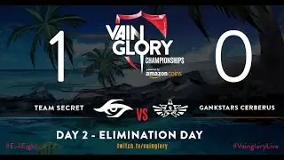 Team Secret Vs. Gankstars Cerberus GAME 1: Vainglory EU Summer Live Championships SEMIFINALS