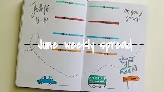 june weekly spread! #shorts