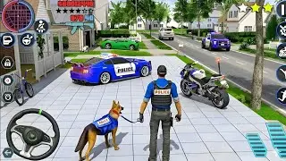 Симулятор погони на полицейских машинах 3D, реалистичный симулятор вождения полицейских автомобил...