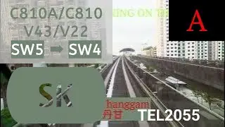 [TRACK LIGHTS ON!] SBS Transit Mitsubishi Crystal Mover C810A/C810 V43/V22 Fernvale to Thanggam