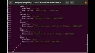 MongoDB schema validation