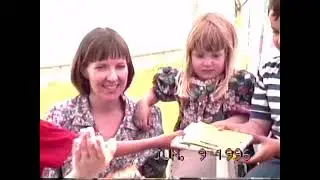 Michael's  7th birthday and pool backyard play june and july 1996