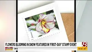 Flowers blooming in snow featured in  First Day  stamp event
