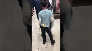 When you were going through the women's lingerie section😂 LoL this is what happens.