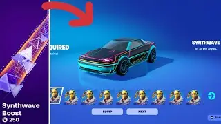 Buying the Synthwave Boost in Fortnite!