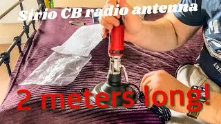 Sirio CB radio antenna Red ❤️&zwj;🔥 2 meters long - Fighter P- 5000-PL Red 27MHz - unboxing