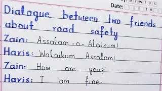 | DIALOGUE BETWEEN TWO FRIENDS ABOUT ROAD SAFETY | CONVERSATION IN ENGLISH |