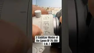 3 режима стабилизации объектива Canon RF 70-200 2.8L Z