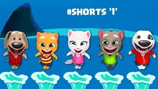 TALKING TOM GOLD RUN - ALL CHARACTERS WATER DOWN FUNNY FAIL SLOW-MO MOMENTS