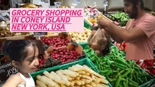 USA MA KESY KRTY GROCERY SHOPPING| IN CONEY ISLAND | NEW YORK | USA 🇺🇸 @rana_vlogging07