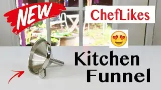 CHEFLIKES  ❤️Stainless Steel Kitchen Funnel - Review      ✅